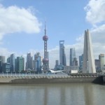 外白渡桥上照浦东